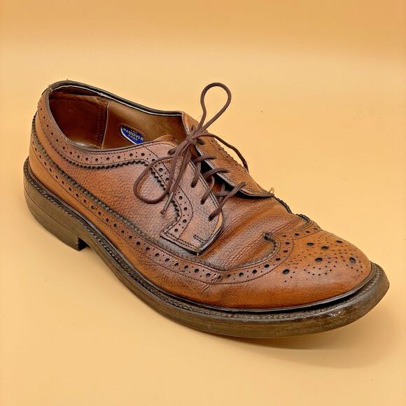 Hanover LB Sheppard Signatures Leather Wingtip Shoes Men’s 7D/B 2312 Brown Prep main image 15